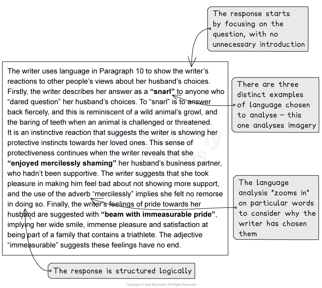 Question 2 Language Task: Model Answer | CIE IGCSE English Language ...