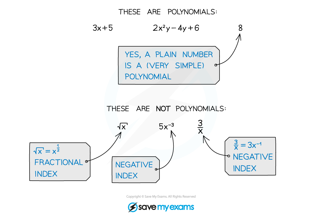 examples of what is and isnt a polynomial