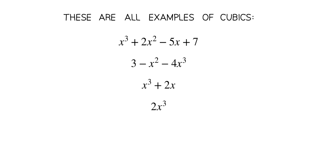 2.5.4 Cubic examples, Edexcel A Level Maths: Pure revision notes