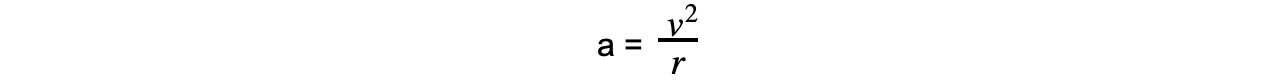 Calculating Centripetal Acceleration equation 1