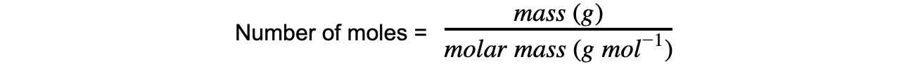 The Avogadro Constant equation 2