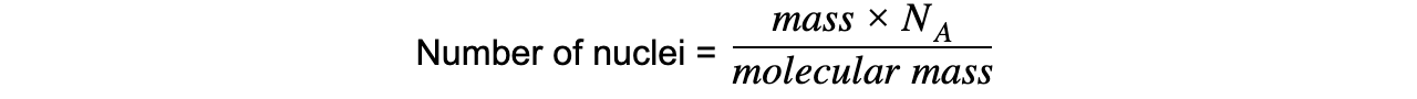 Activity & The Decay Constant Worked Example equation 1