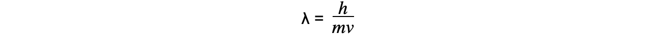 Calculating de Broglie Wavelength equation 2