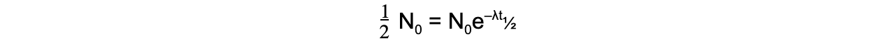 Calculating Half-Life equation 1