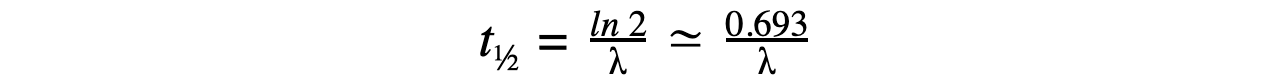 Calculating Half-Life equation 4