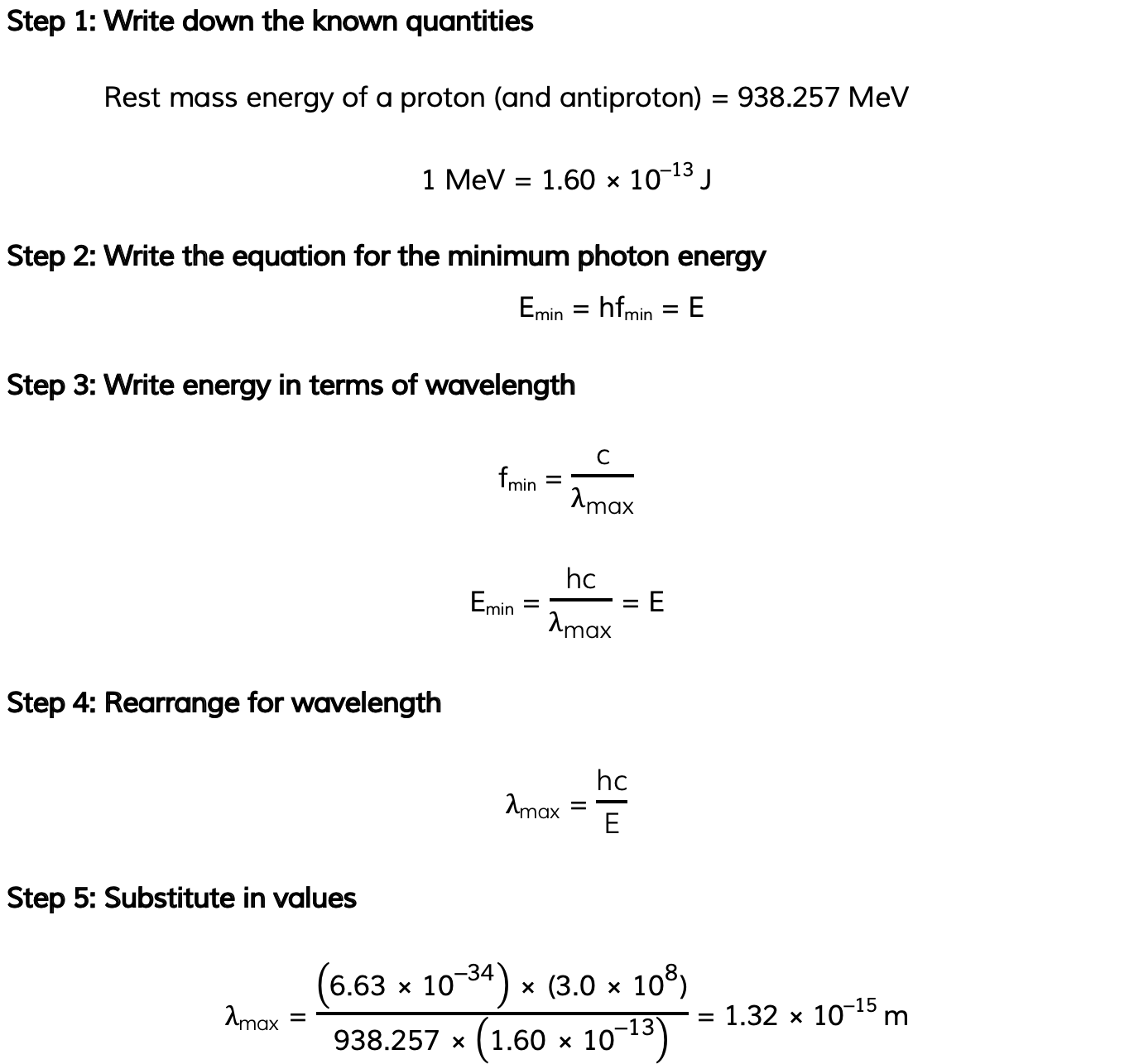 2.1.5 Annihilation Worked Example