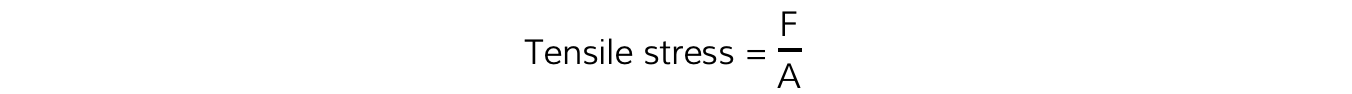 Tensile Stress Equation