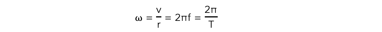 Angular Speed Equation 1