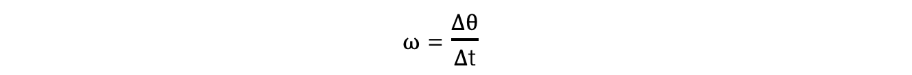 Angular Speed Equation 2