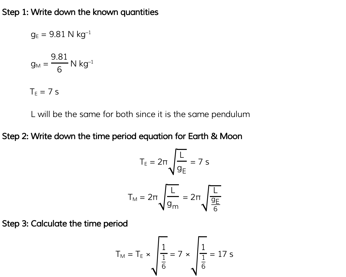 Period of Pendulum Worked Example_3