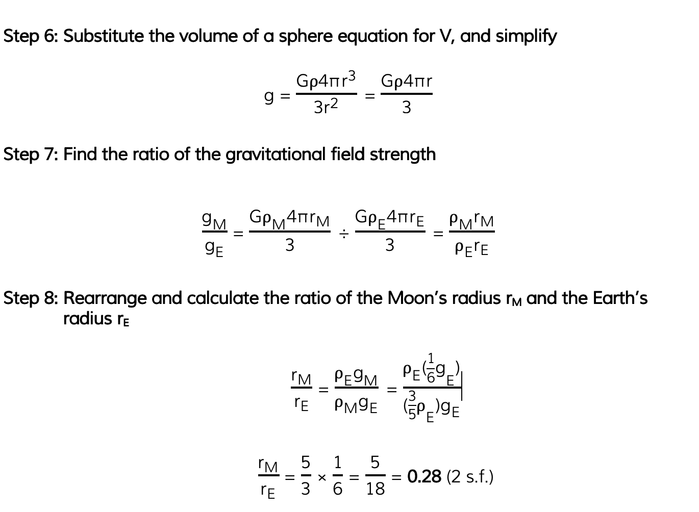 g Radius Field Worked Example (2)