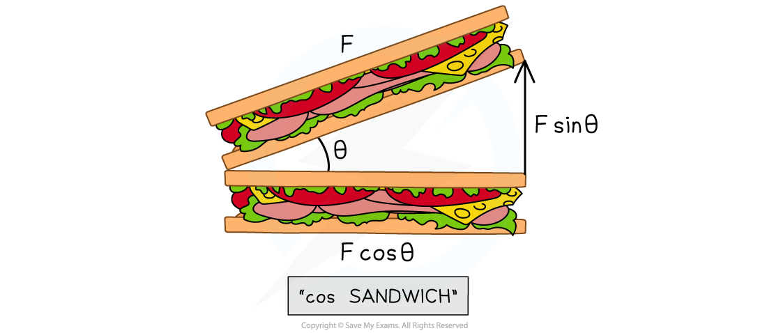 Resolving Vectors Exam Tip, downloadable AS & A Level Physics revision notes