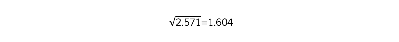 Standard deviation worked example, downloadable AS & A Level Biology revision notes