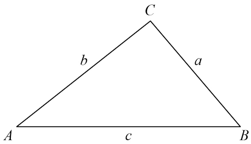 Non-right angled triangle