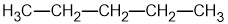 Chemical structure of pentane, depicted as a linear chain of five carbon atoms each bonded to hydrogen atoms.