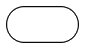 Rounded rectangular shape with a black outline, resembling a basic flowchart symbol, centred on a white background.