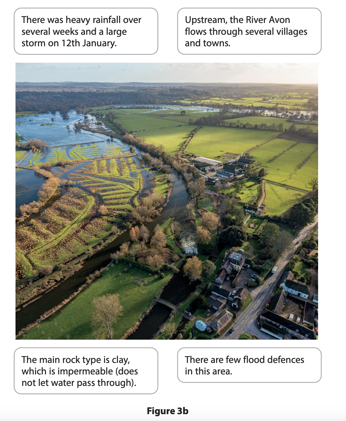 The River Avon valley near Fordingbridge, Hampshire on 13th January 2023
