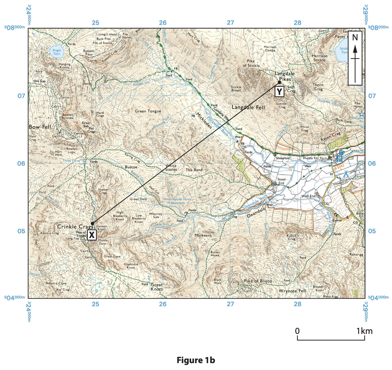 An upland landscape in the Lake District, England
