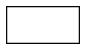 A simple black outline of a rectangle on a white background, with no additional features or text inside the shape.
