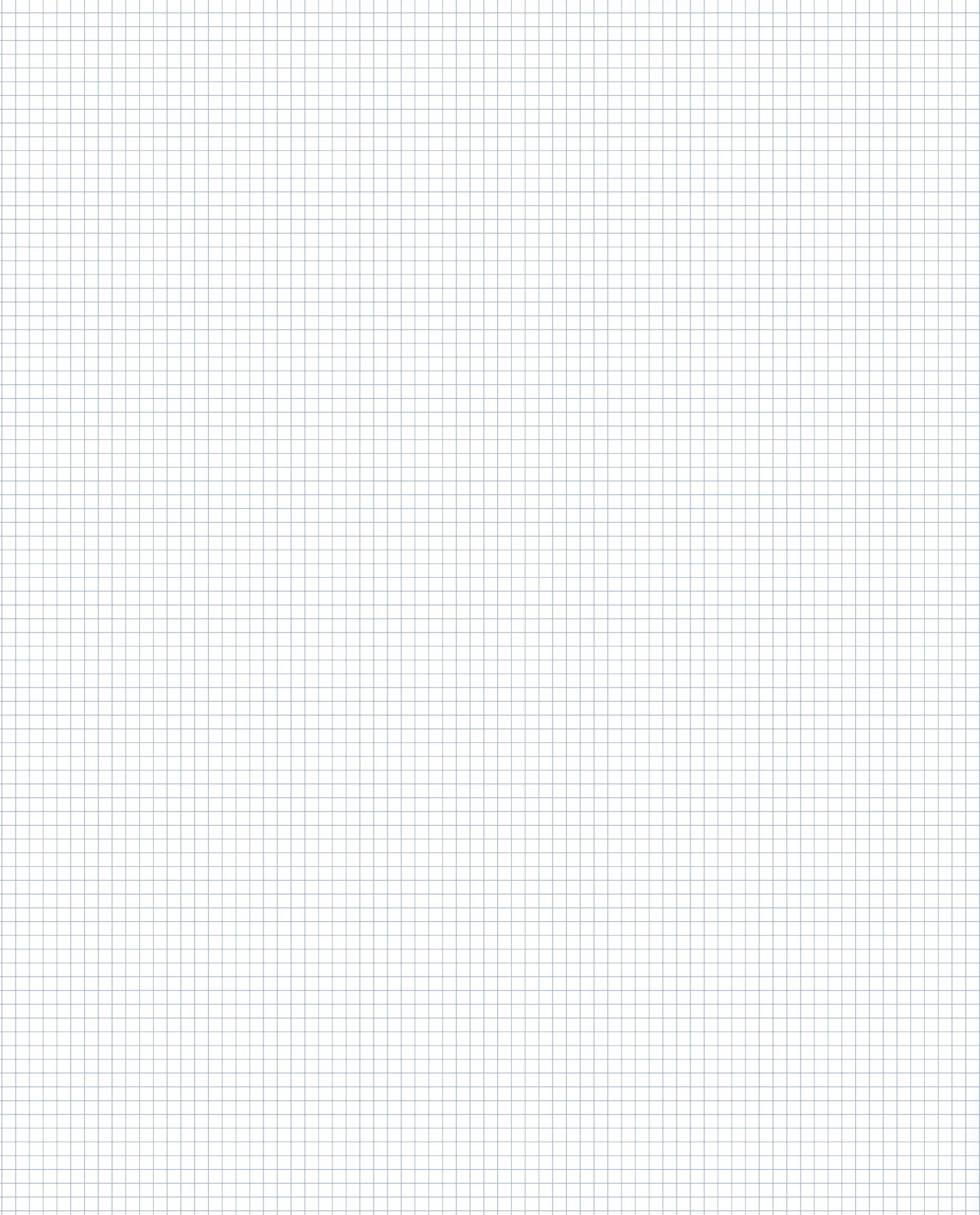 Graph paper with a white background and light blue grid lines forming small squares, useful for drawing graphs or geometry tasks.