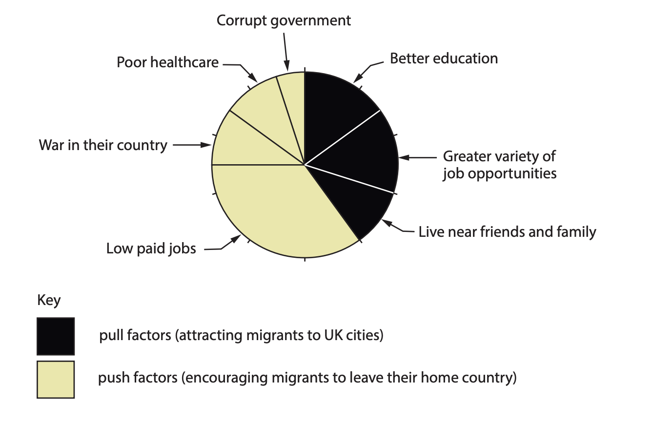 Results from a survey completed by a sample of 
international migrants who have moved to UK cities

