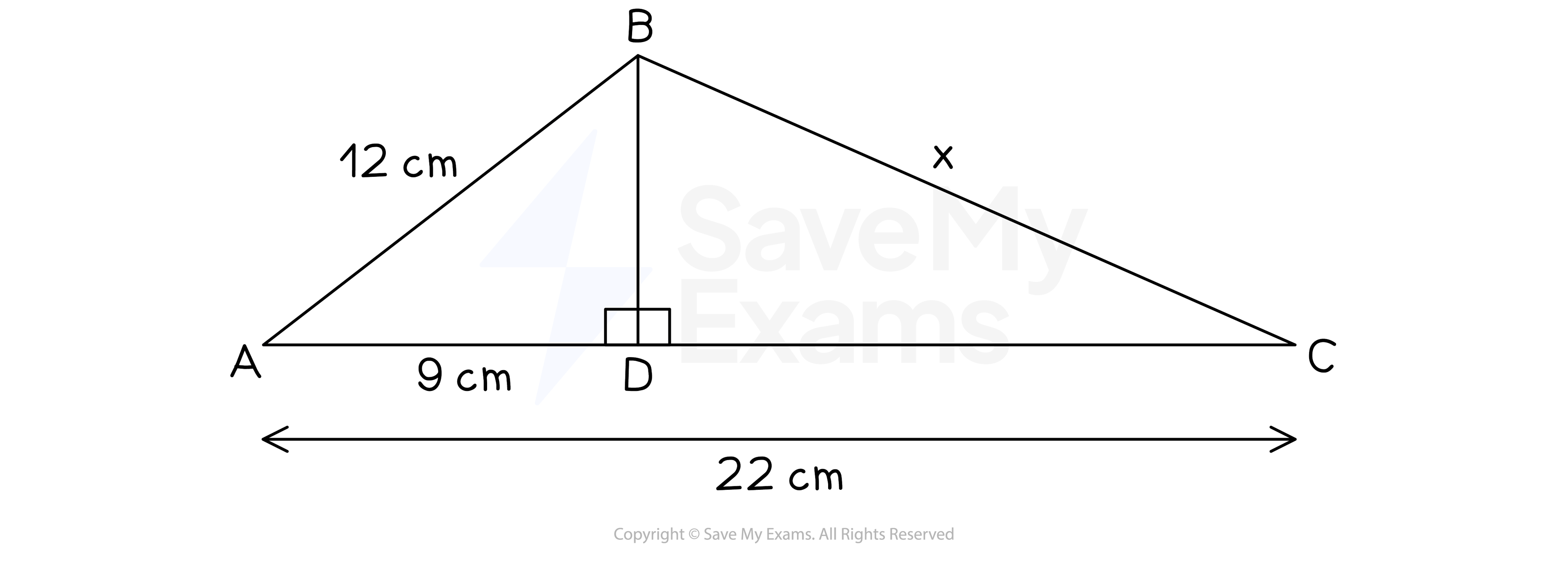 Back to Back Right Angled Triangles, IGCSE & GCSE Maths revision notes