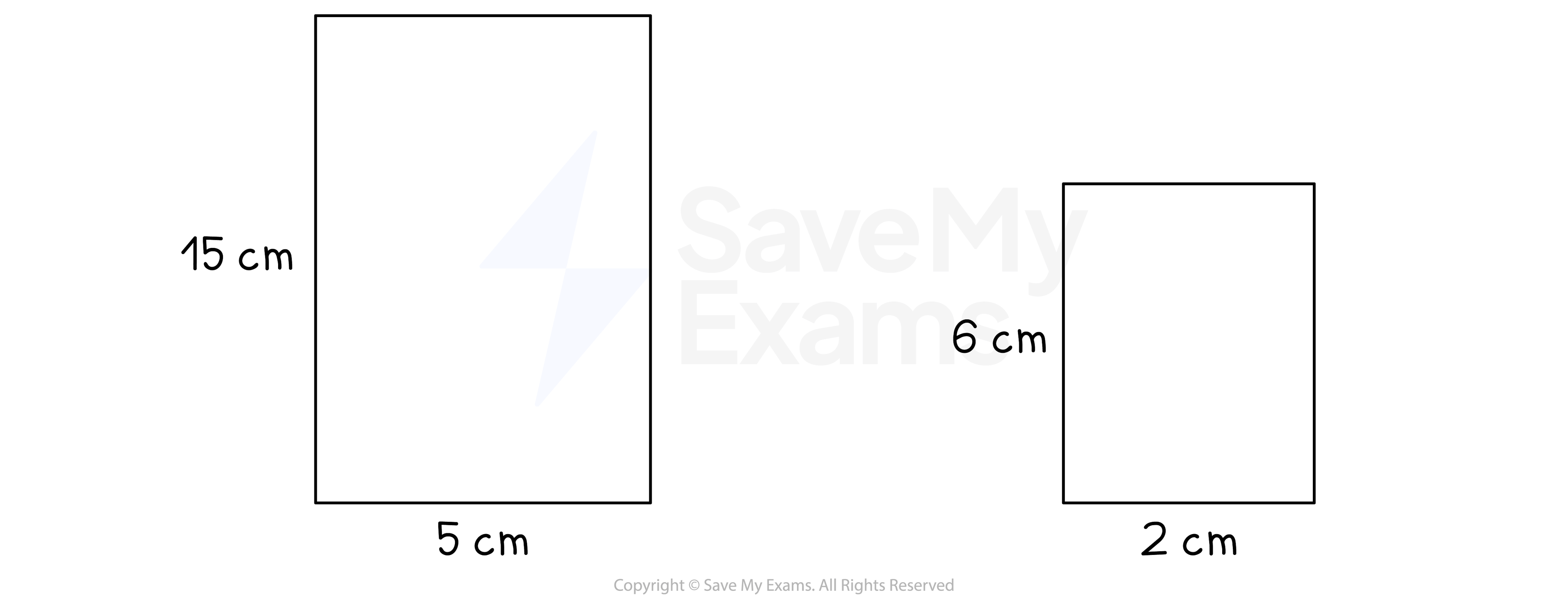 Two similar rectangles