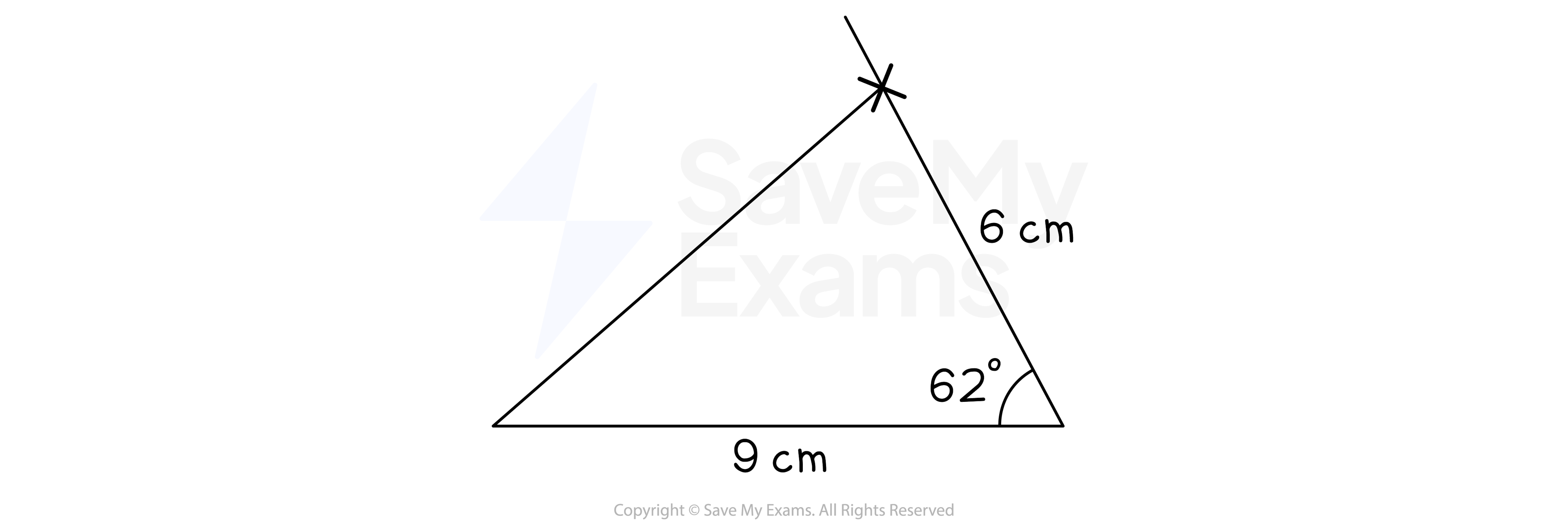 completed SAS triangle construction
