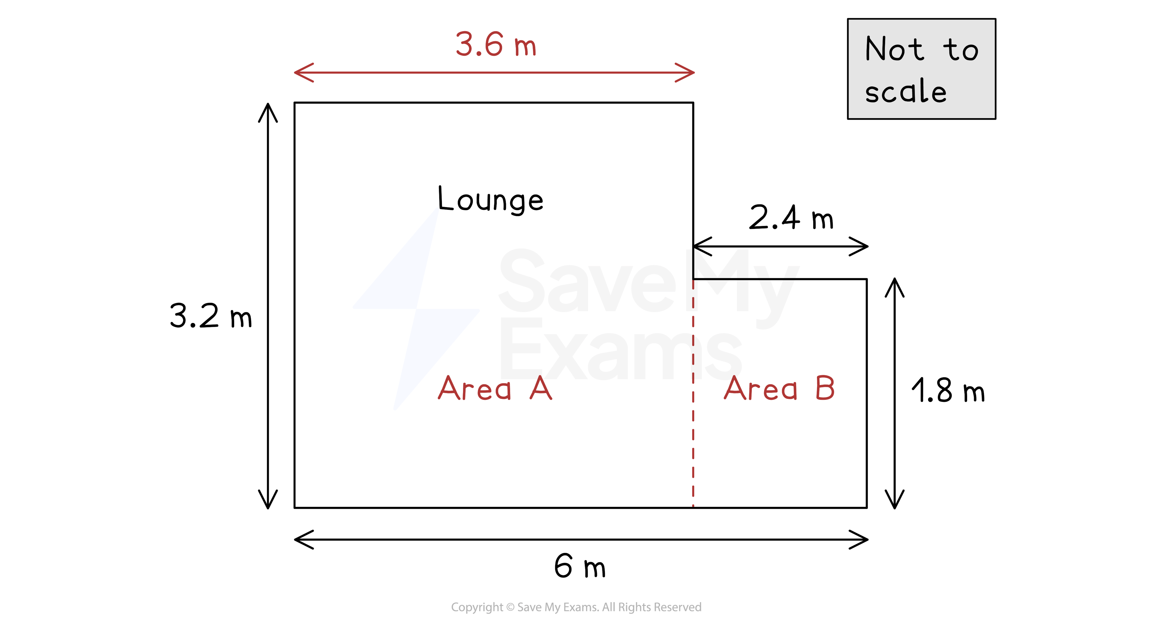 Lounge-Floor-Area, downloadable IGCSE & GCSE Maths revision notes
