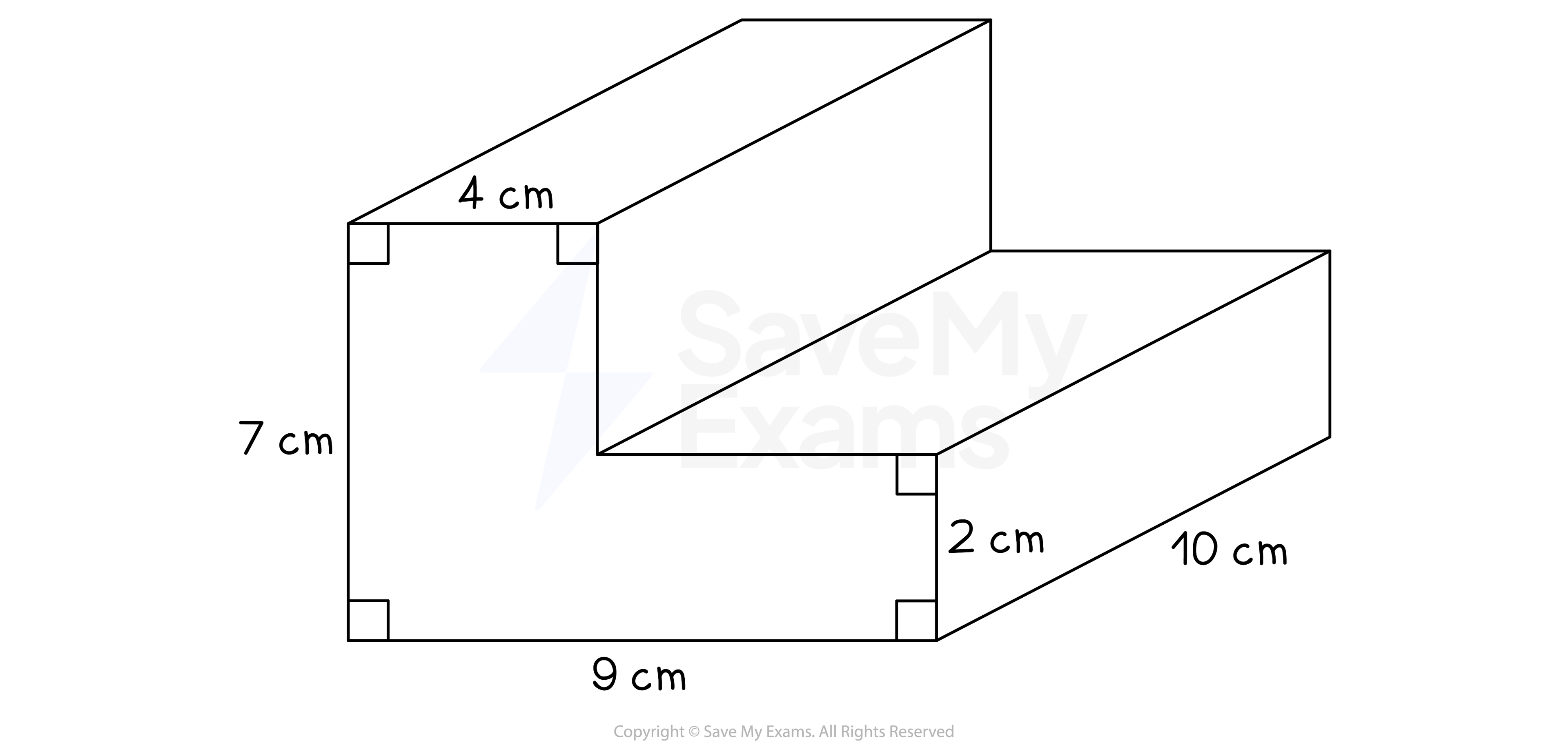 L-shaped prism diagram
