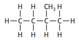 Chemical structure of butane with a methyl group, showing carbon and hydrogen atoms connected by single bonds, depicting the isomer 2-methylpropane.
