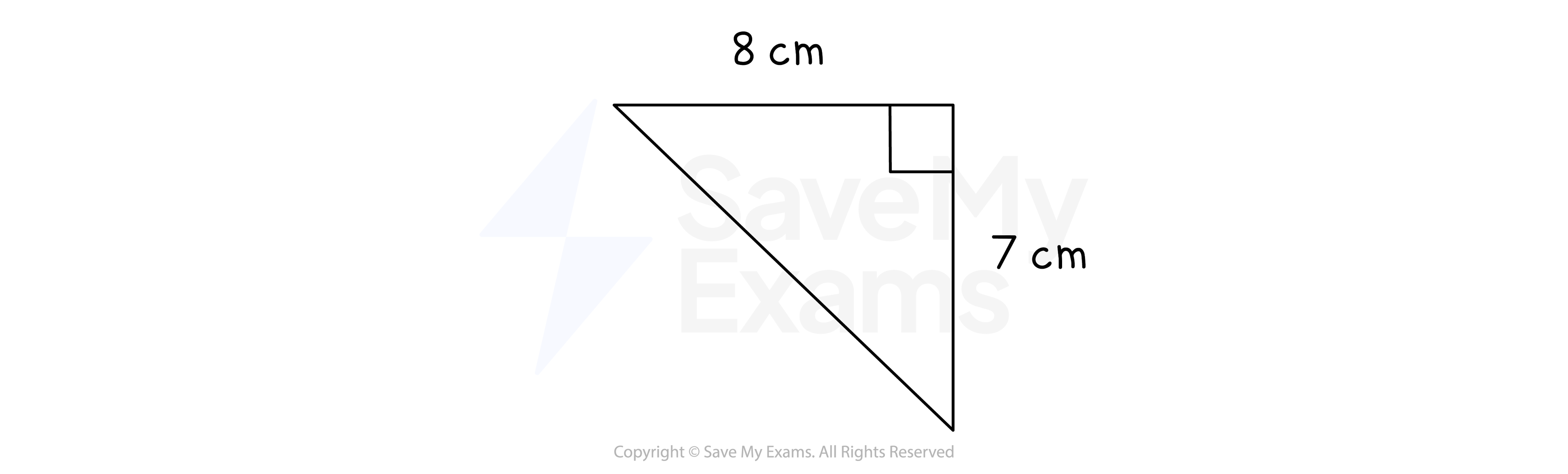 A right-angled triangle