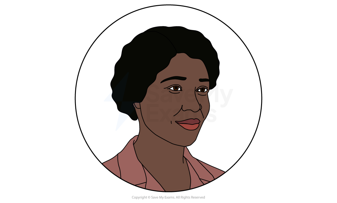 Image of Delia from Blues for an Alabama Sky: Illustration of a woman with short, curly hair, wearing a pink shirt, smiling, and looking to the side inside a circular frame.