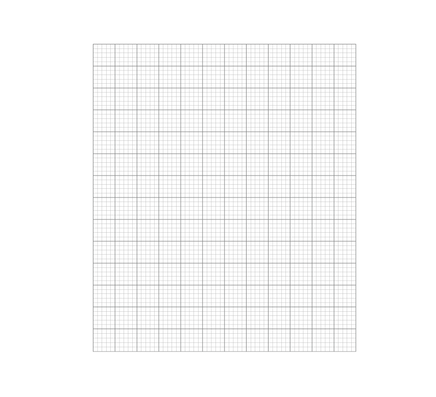 Graph paper 7 large squares tall and 6 large squares wide