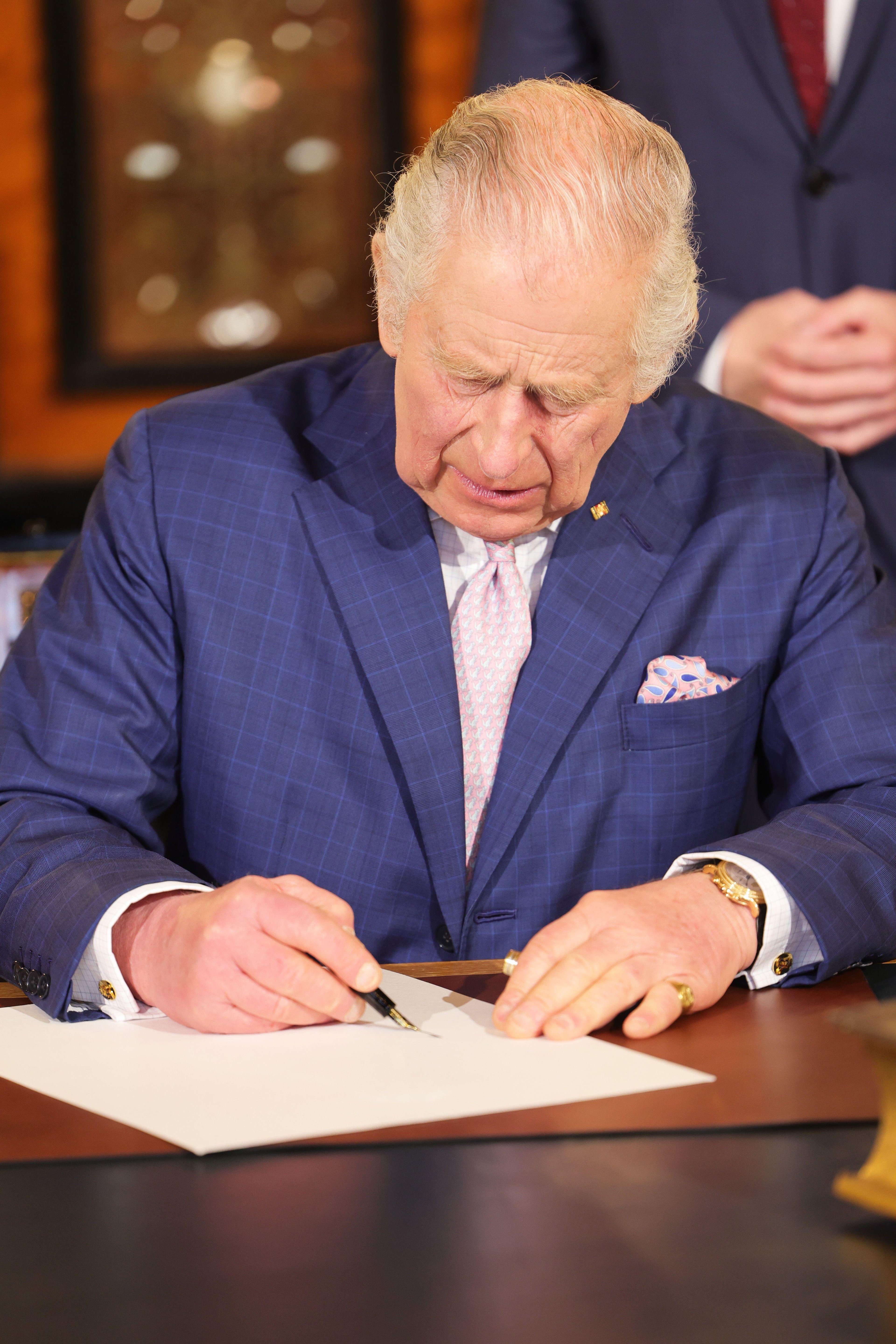 The King signs a government bill