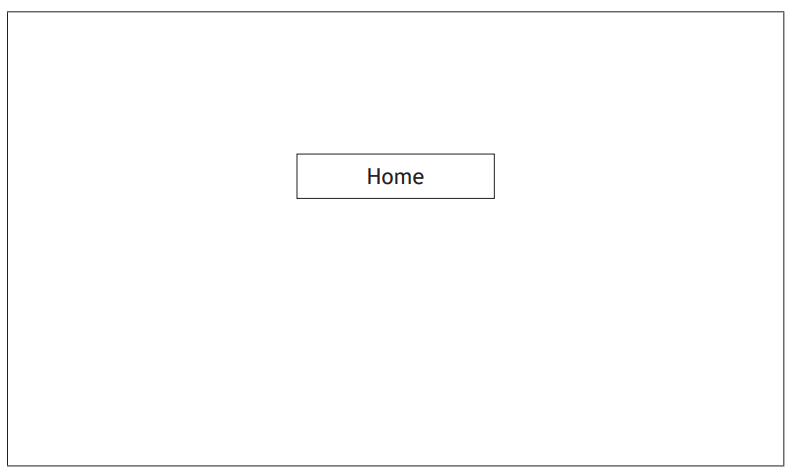 Centralised white button labelled 'Home' on a plain white background within a thin black rectangle border.