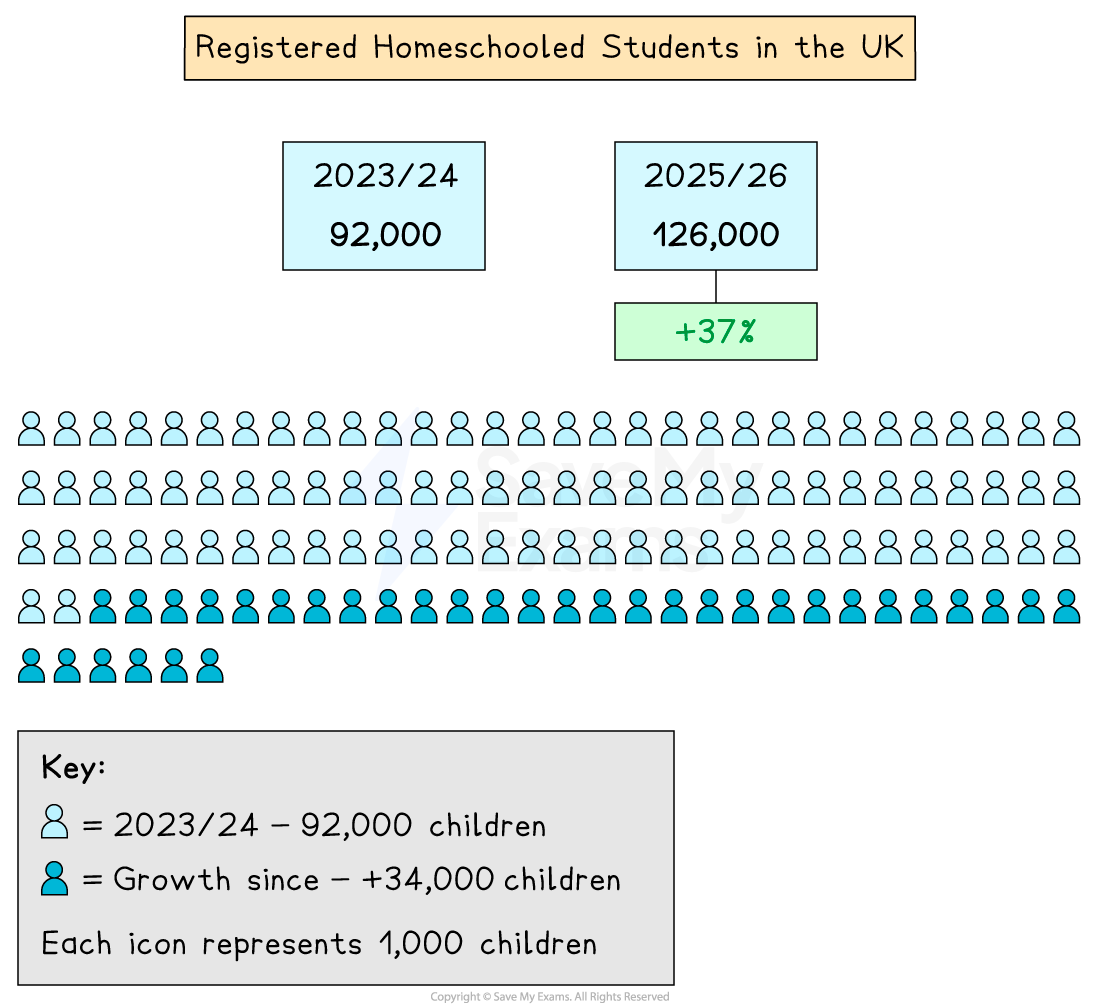 Graphic showing the biggest challenges for homeschooled students. 
