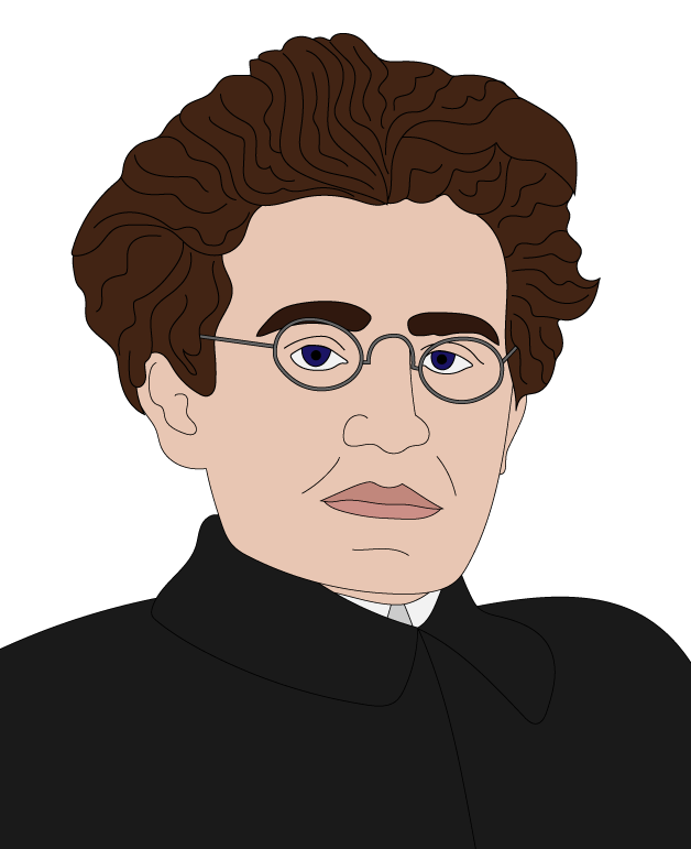 Black and white photograph of a man with glasses, curly hair, and a serious expression, wearing a dark collared jacket against a plain background.