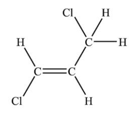 Chemical structure of 1,3-dichloropropene