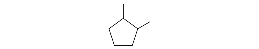 Chemical structure of 1,2-dimethylcyclopentane