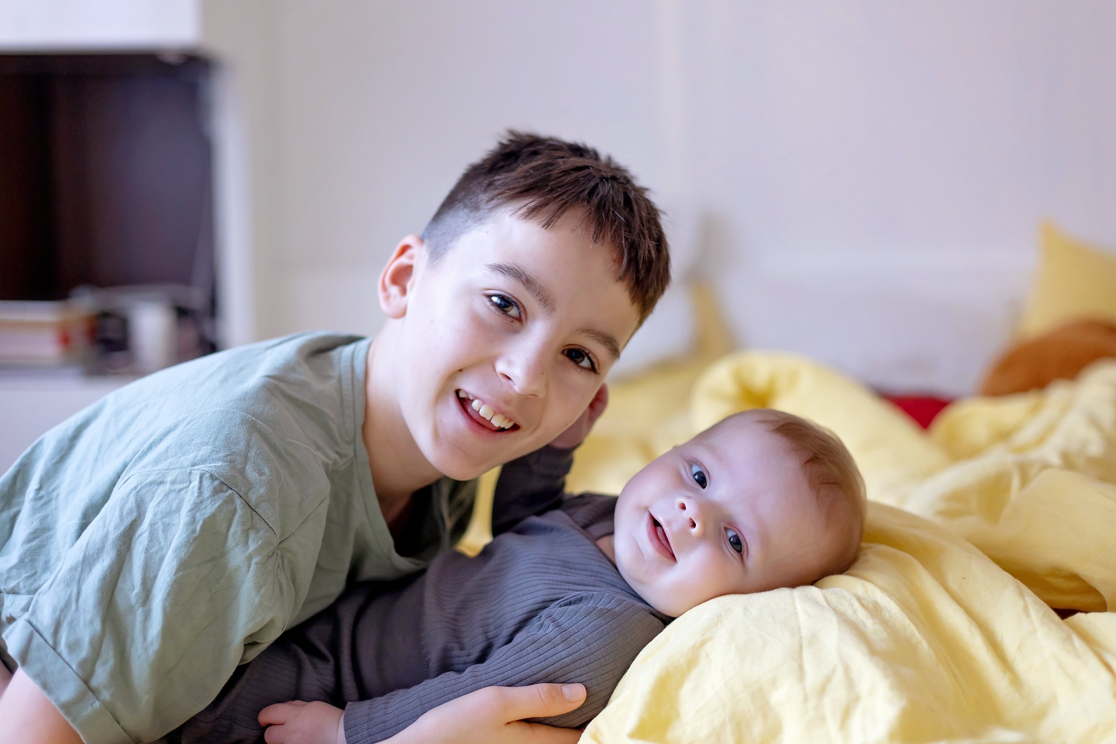 Boy with brother