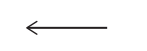 Simple black left-pointing arrow icon on a white background, indicating backwards navigation or return to the previous page