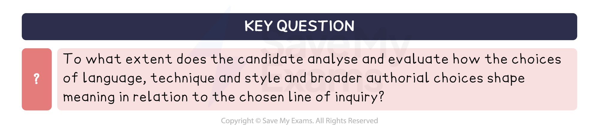 Key question: Criterion B: DP IB English A: Language and Literature (HL): HL Essay
