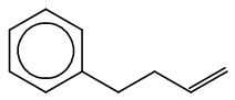 Skeletal formula of (but-3-en-1-yl)benzene