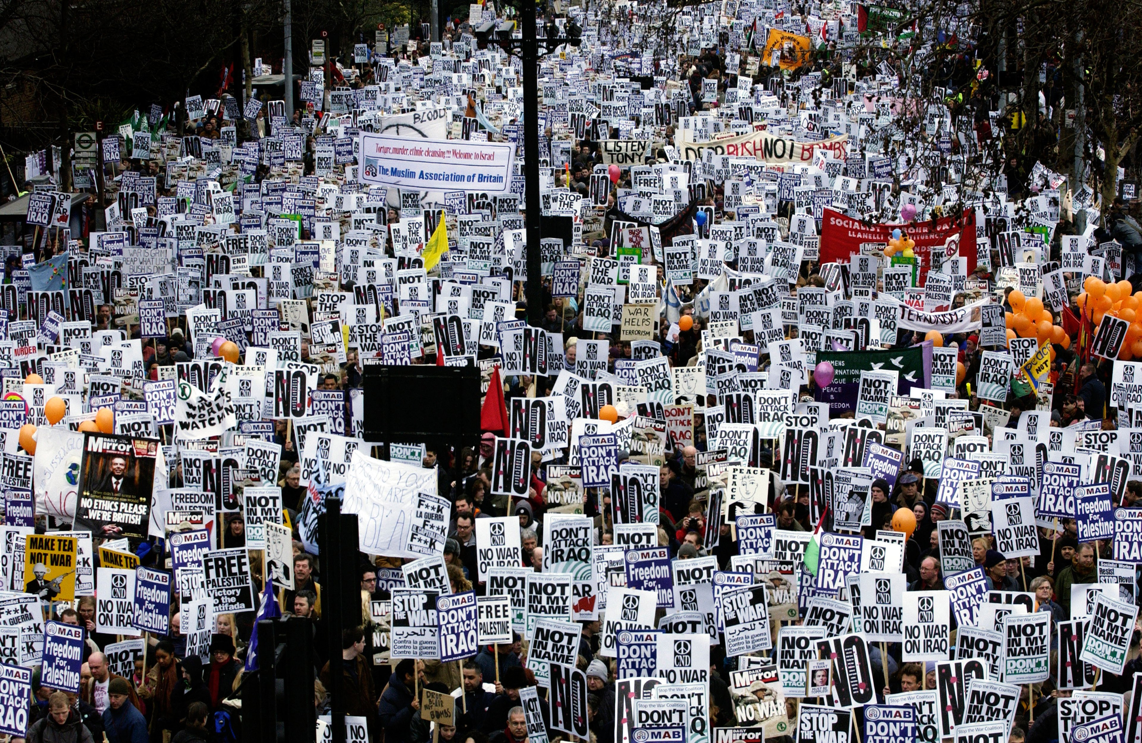 Stop the war march