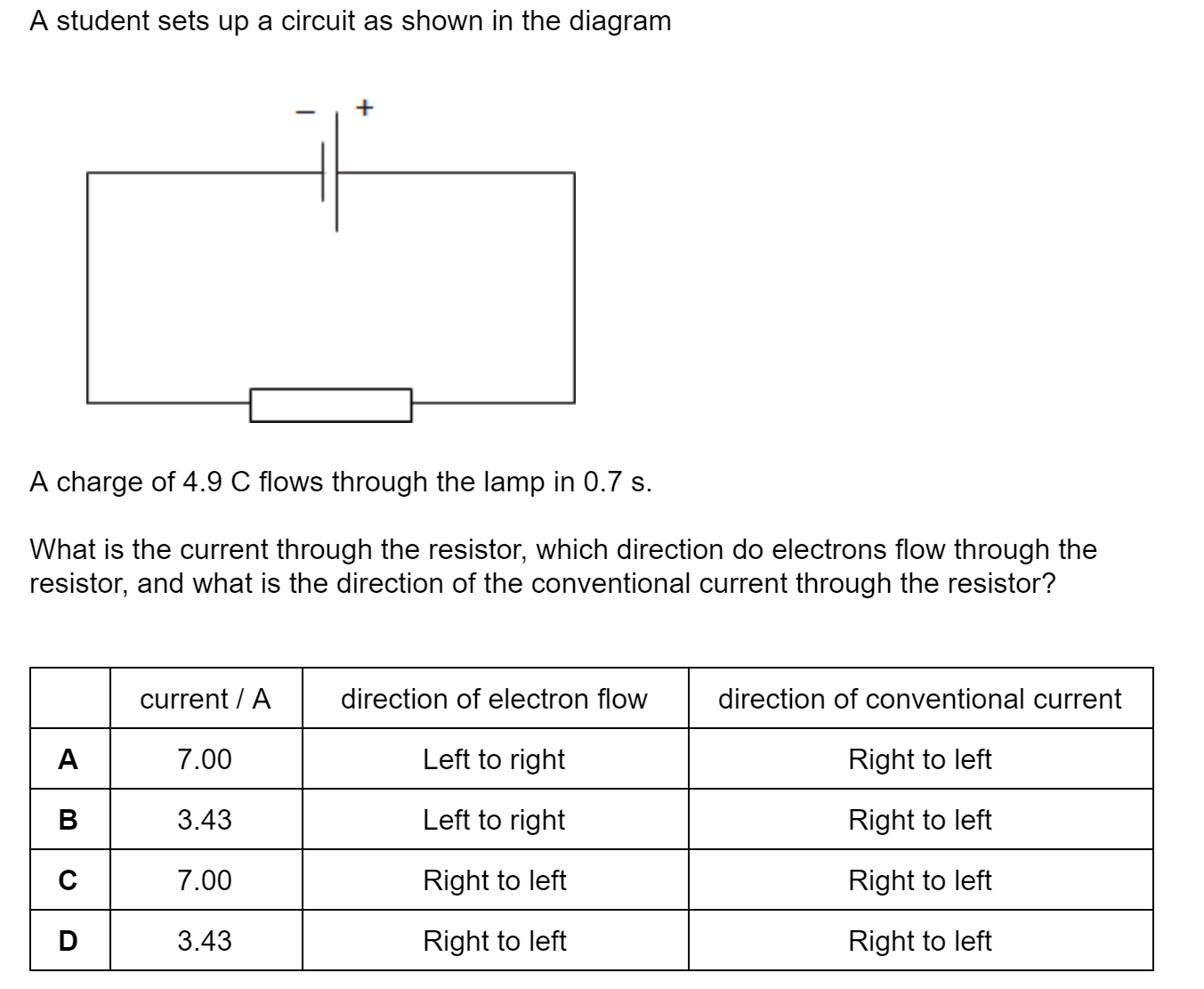 Electrical Quantities CIE IGCSE Physics Topic Questions 2022 Save