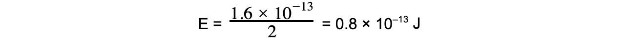 Calculating Energy of Gamma-Ray Photons Worked Example equation 1