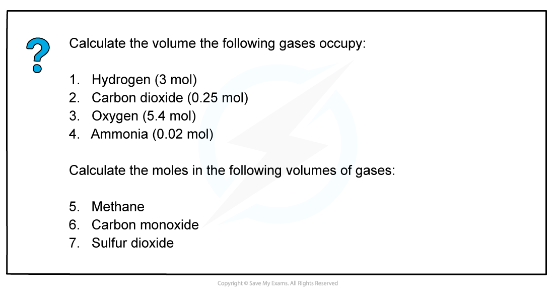 Atoms, Molecules & Stoichiometry Worked example - Calculating volume of gas using Excess & Limiting reagents, downloadable AS & A Level Chemistry revision notes