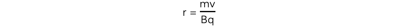 Radius of Magnetic Circular Path Equation