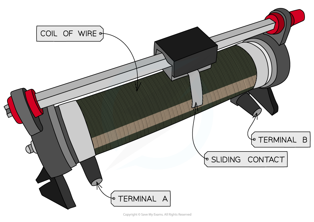 Potentiometer, IGCSE & GCSE Physics revision notes